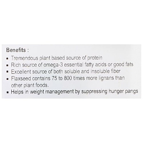 NUTRIWISH Raw Flax Seeds, 500 g  