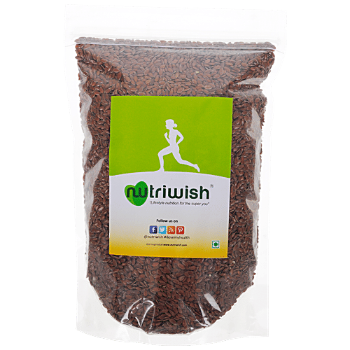 NUTRIWISH Raw Flax Seeds, 500 g  