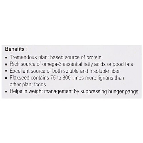 NUTRIWISH Roasted & Salted Flax Seeds, 500 g  