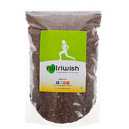 NUTRIWISH Roasted & Salted Flax Seeds, 500 g  