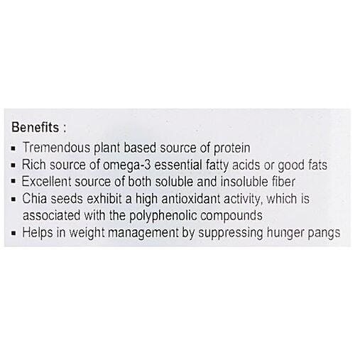 NUTRIWISH White Chia Seeds - Premium, 500 g  