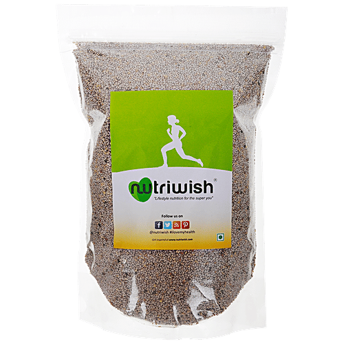 NUTRIWISH White Chia Seeds - Premium, 500 g  