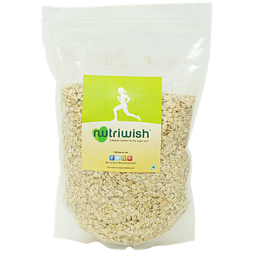 NUTRIWISH Gluten-Free Rolled Oats - Premium, 1 kg  