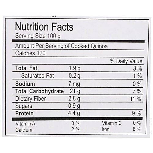 Nutriwish Gluten-Free White Quinoa - Premium, 500 g Gluten Free & Source of Dietary Fiber
