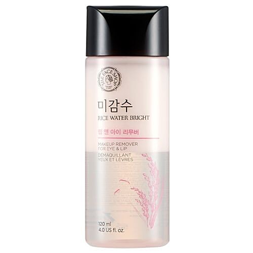 The Face Shop Rice Water Bright Lip & Eye Makeup Remover, 120 ml  