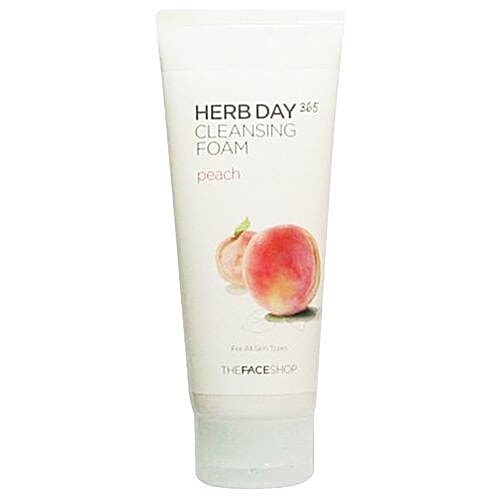 Buy The Face Shop Herb Day 365 Cleansing Foam Peach, For All Skin