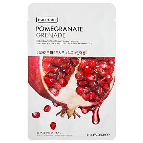 The Face Shop Real Nature Pomegranate Face Mask, 20 g  