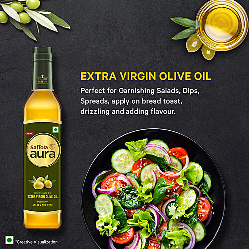 Saffola Extra Virgin Olive Oil, 500 ml  Power of Antioxidants