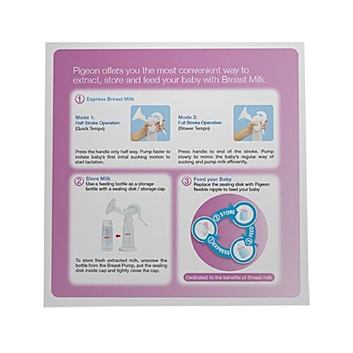 Pigeon Baby Manual Breast Pump With Feeding Set, 200 ml  