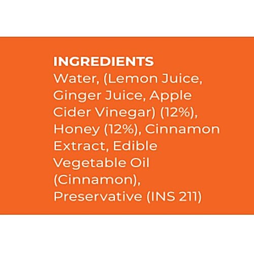 Akiva Lemon Honey Cinnamon Juice, 40 ml (Pack of 15) For Weight Management