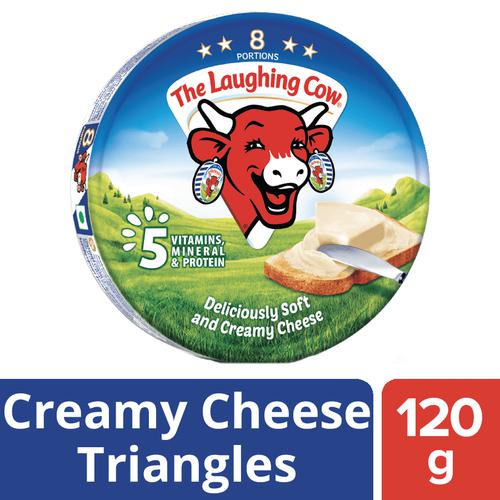 The Laughing Cow Creamy Cheese Triangles, 120 g (8 Triangles) 