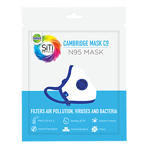 Dettol Sitishield Cambridge N95 Mask – Small, Black, 1 pc  