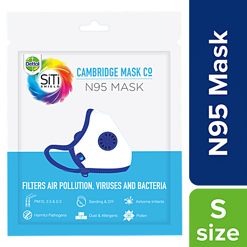 Dettol Sitishield Cambridge N95 Mask – Small, Black, 1 pc  
