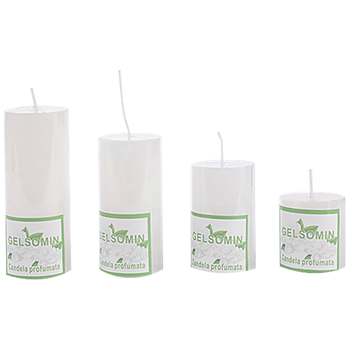 DP Decorative Wax Candles Scented - Gelsomana, Bb-1257-3 Gelsomana, 4 pcs  