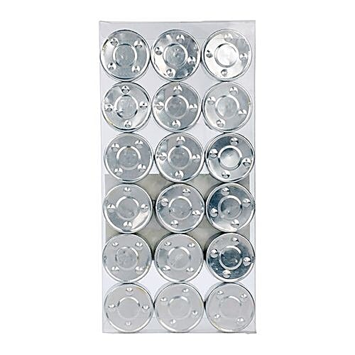 DP Candle Wax Decorative Tea Lights - Jasmine Scented, Bb-1261, White, 18 pcs  