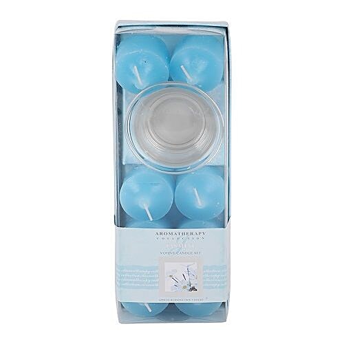 DP Decorative Wax Candles Scented - Blue, BB-1263- Jasmine, 8 pcs  