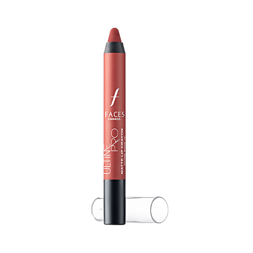 Faces Ultime Pro Lip Crayon Matte With Free Sharpener, 2.8 g Divine Rose 14 