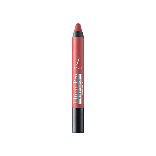 Faces Ultime Pro Lip Crayon Matte With Free Sharpener, 2.8 g Divine Rose 14 