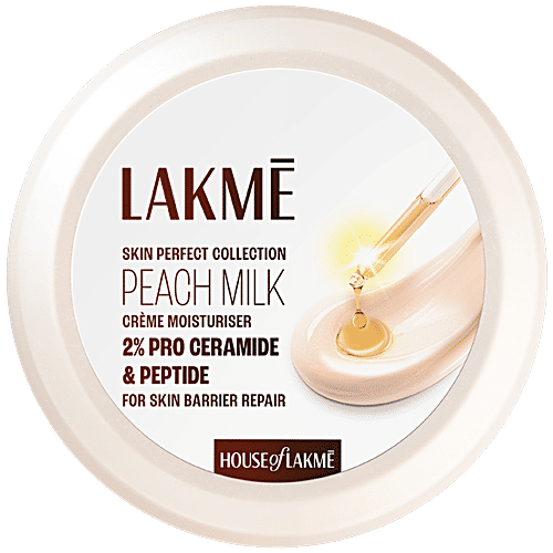 Lakme Peach Pro Ceramide Creme Moisturizer - For Dry Skin, Normal Skin & Sensitive Skin, 100 g  For Skin Barrier Repair