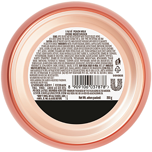 Lakme Peach Milk Soft Creme, 250 g  