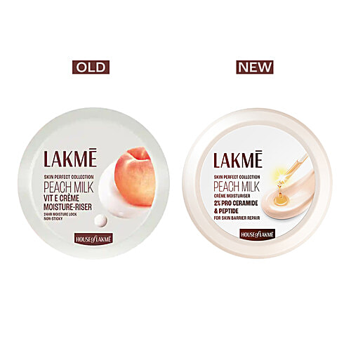 Lakme Peach Pro Ceramide Creme Moisturizer - For Dry Skin, Normal Skin & Sensitive Skin, 200 g Daily Lightweight Face Moisturizer