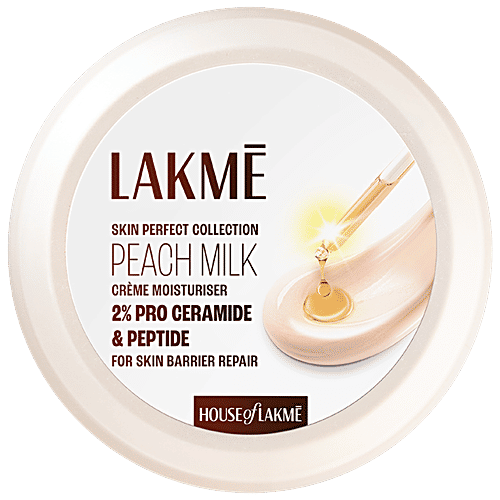 Lakme Peach Pro Ceramide Creme Moisturizer - For Dry Skin, Normal Skin & Sensitive Skin, 200 g Daily Lightweight Face Moisturizer