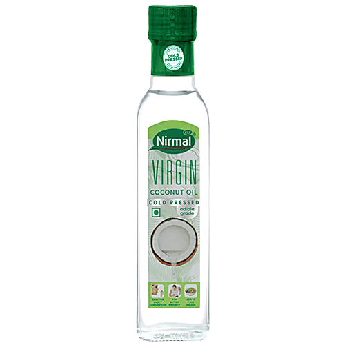 Klf  Nirmal Virgin Coconut Oil - Narrow Neck, 250 ml  Zero Cholesterol, Zero Trans Fat