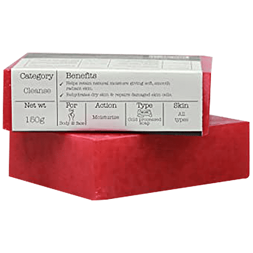 Soulflower Sweet Rose Anti-Aging Handmade Soap, Paraben Free Vegan Soap For Men & Women, 150 g  