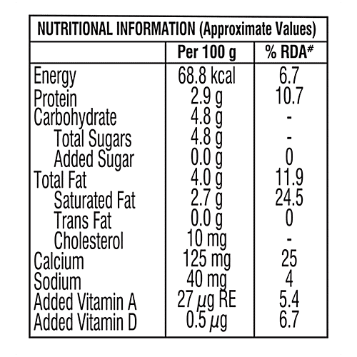 Heritage Sampurna Cow Milk, 500 ml Pouch Pasteurised Homogenised Milk