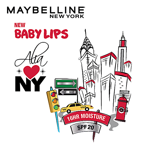 Maybelline New York Baby Lips Colour - Alia Loves New York, 4 g Broadway Red 