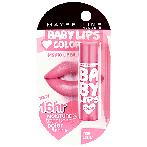 Maybelline New York Baby Lips Lip Balm - Pink Lolita, 4 g Pink Lolita 