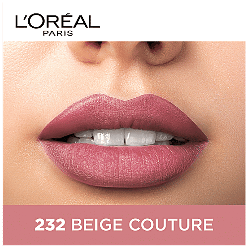 Loreal Paris Color Riche Moist Matte Lipstick, 3.7 g 232 Beige Couture 