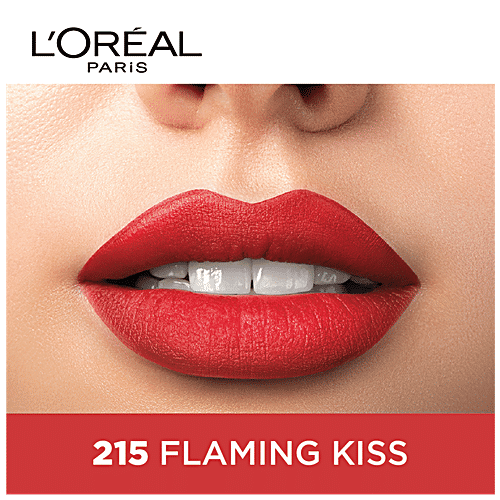 L'Oreal Paris Color Riche Moist Matte Lipstick, 3.7 g 215 Flaming Kiss
