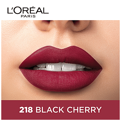 L'Oreal Paris Color Riche Moist Matte Lipstick, 3.7 g 218 Black Cherry 
