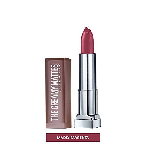 Maybelline New York Color Sensational Creamy Matte Lipstick, 3.9 g 638 Madly Magenta