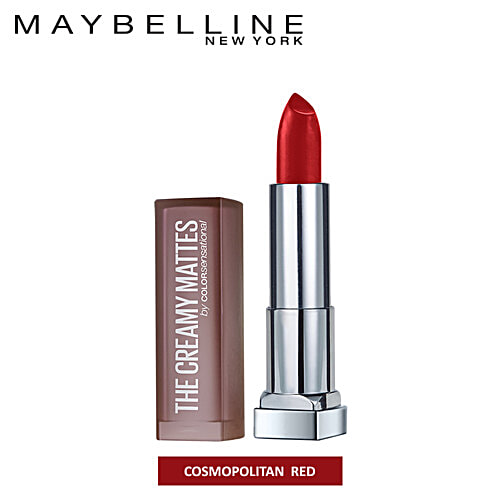 Maybelline New York Color Sensational Creamy Matte Lipstick, 3.9 g 643 Cosmopolitan Red 
