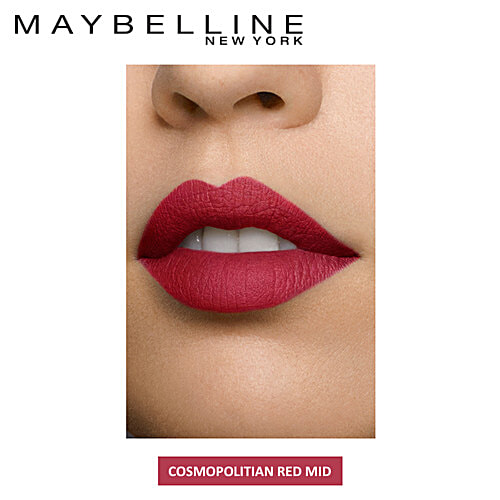 Maybelline New York Color Sensational Creamy Matte Lipstick, 3.9 g 643 Cosmopolitan Red 