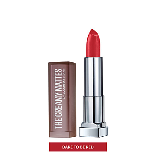 Maybelline New York Color Sensational Creamy Matte Lipstick, 3.9 g 647 Dare To Be Red