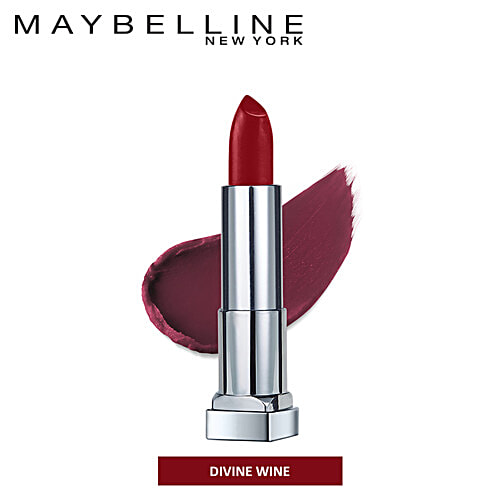 Maybelline New York Color Sensational Creamy Matte Lipstick, 3.9 g 695 Divine Wine 