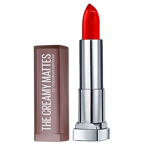 Maybelline New York Color Sensational Creamy Matte Lipstick, 3.9 g 690 Siren In Scarlet 