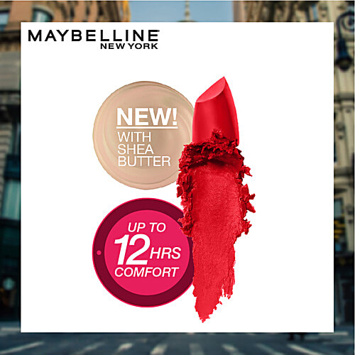 Maybelline New York Colour Sensational Creamy Matte Lipstick, 3.9 g 690 Siren In Scarlet 