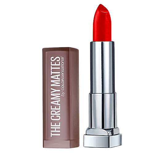 Maybelline New York Color Sensational Creamy Matte Lipstick, 3.9 g 690 Siren In Scarlet 