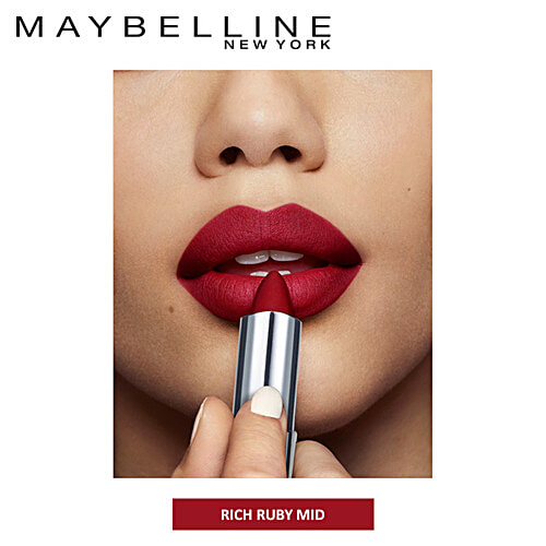 Maybelline New York Color Sensational Creamy Matte Lipstick, 3.9 g 691 Rich Ruby 