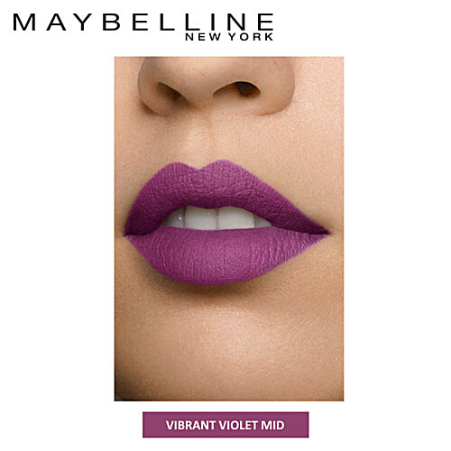 Maybelline New York Color Sensational Creamy Matte Lipstick, 3.9 g 681 Vibrant Violet 