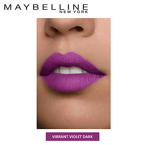 Maybelline New York Color Sensational Creamy Matte Lipstick, 3.9 g 681 Vibrant Violet 