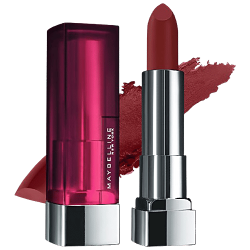Maybelline New York Color Sensational Creamy Matte Lipstick, 3.9 g 696 Burgundy Blush
