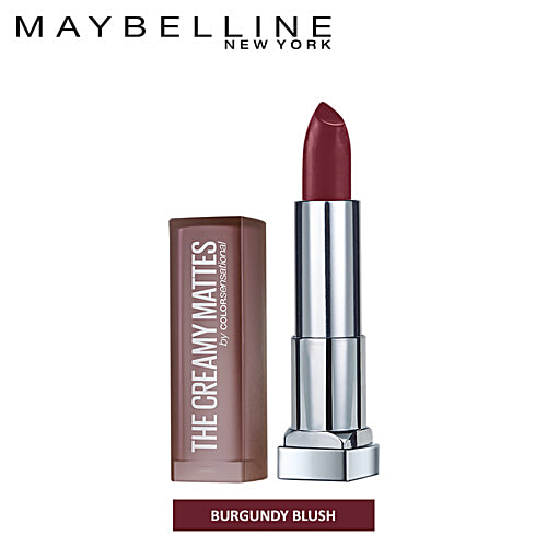 Maybelline New York Color Sensational Creamy Matte Lipstick, 3.9 g 696 Burgundy Blush 