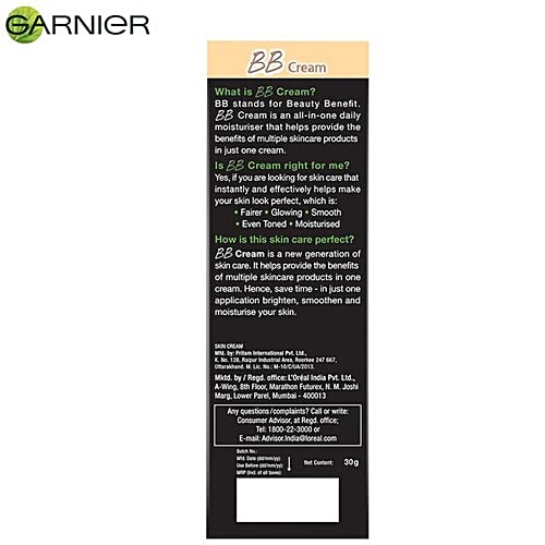 Garnier Skin Naturals - BB Cream, 30 g  