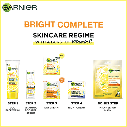 Buy Garnier Bright Complete Duo Action Face Wash Fights Dark Spots