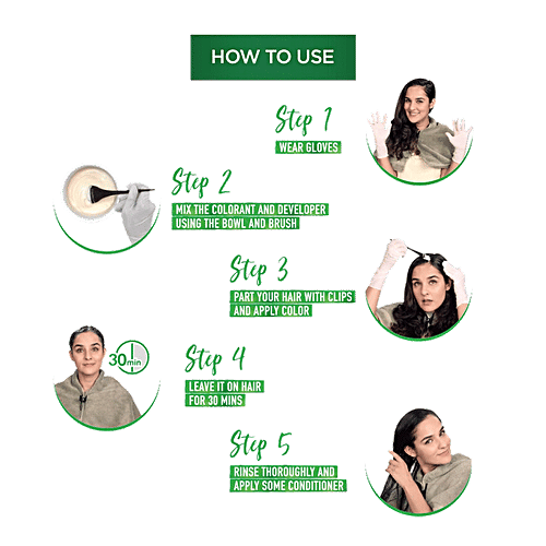 Garnier Color Naturals Creme Riche Hair Colour, 70 ml + 60 g 3 Darkest Brown 